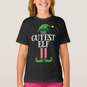Cutest Elf Matching Family-kerstfeest T-shirt