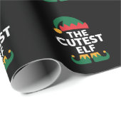 Cutest Elf Matching Family Kerstmis Cadeaupapier (Rol Hoek)