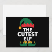 Cutest Elf Matching Family Kerstmis Feestdagenkaart (Voorkant / Achterkant)