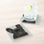 Cutest French Bulldog Puppy Glazen Onderzetter (Schuin)