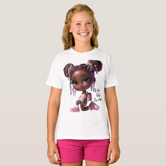 Cutest Girl In Class Kids T-shirt (Voorkant volledig)