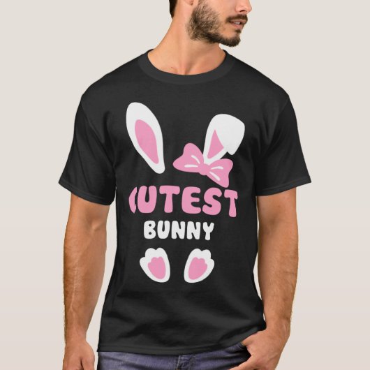 Cutest Girls Easter Rabbit I'm The Cutest Bunny Ea T-shirt (Voorkant)