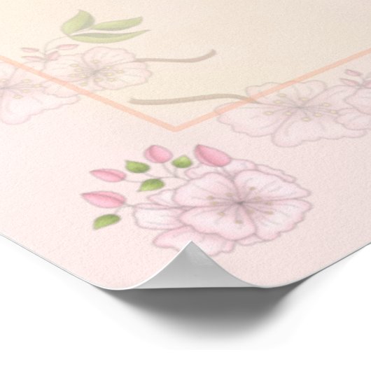 Cutest Girl's Nursery of Bedroom Floral Poster (Hoek)