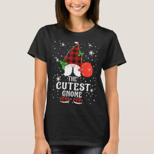 Cutest Gnome Buffalo Pset Matching Family Christm T-shirt