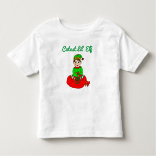 Cutest Lil Elf Kerstmis Kinder Shirts
