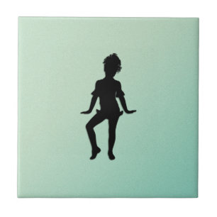 Cutest Little Dancer Green Tegeltje