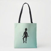 Cutest Little Dancer Green Tote Bag (Voorkant)