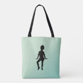 Cutest Little Dancer Green Tote Bag (Achterkant)