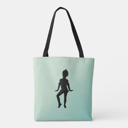 Cutest Little Dancer Green Tote Bag (Achterkant)