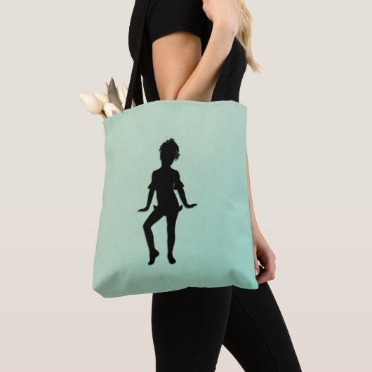 Cutest Little Dancer Green Tote Bag (Dichtbij)