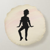 Cutest Little Dancer Mellow Rond Kussen (Achterkant)