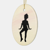 Cutest Little Dancer Mellow Yellow Keramisch Ornament (Links)