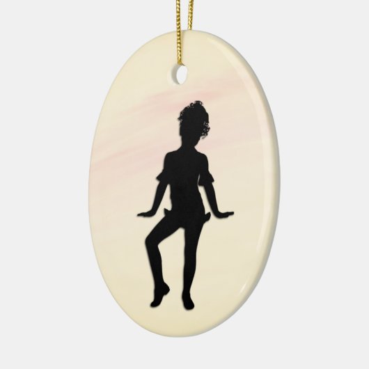 Cutest Little Dancer Mellow Yellow Keramisch Ornament (Links)