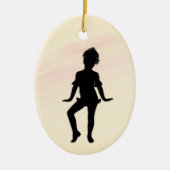 Cutest Little Dancer Mellow Yellow Keramisch Ornament (Voorkant)