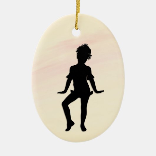 Cutest Little Dancer Mellow Yellow Keramisch Ornament (Voorkant)