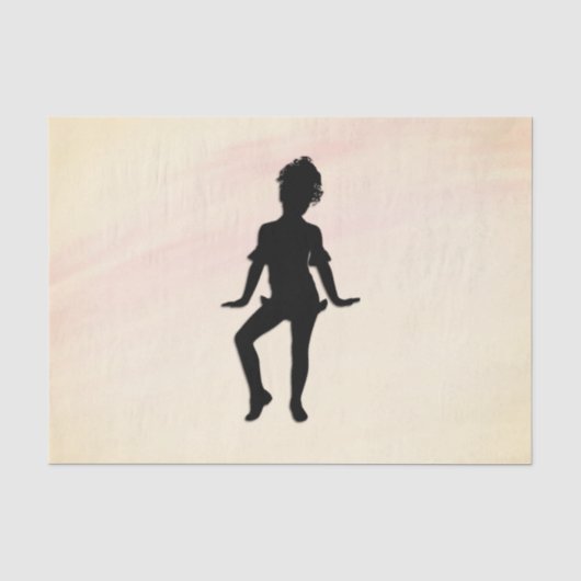 Cutest Little Dancer Mellow Yellow Tissuepapier (Voorkant)