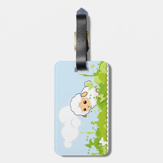 Cutest Little Lamb Bagagelabel (Achterkant verticaal)