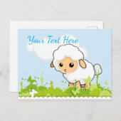 Cutest Little Lamb Briefkaart (Voorkant / Achterkant)