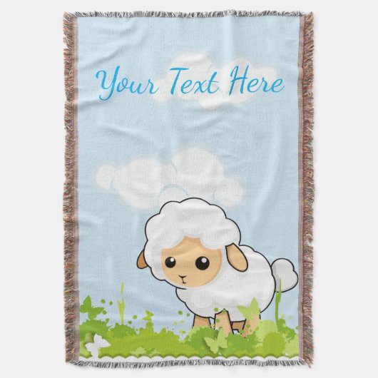 Cutest Little Lamb Deken (Voorkant Verticaal)