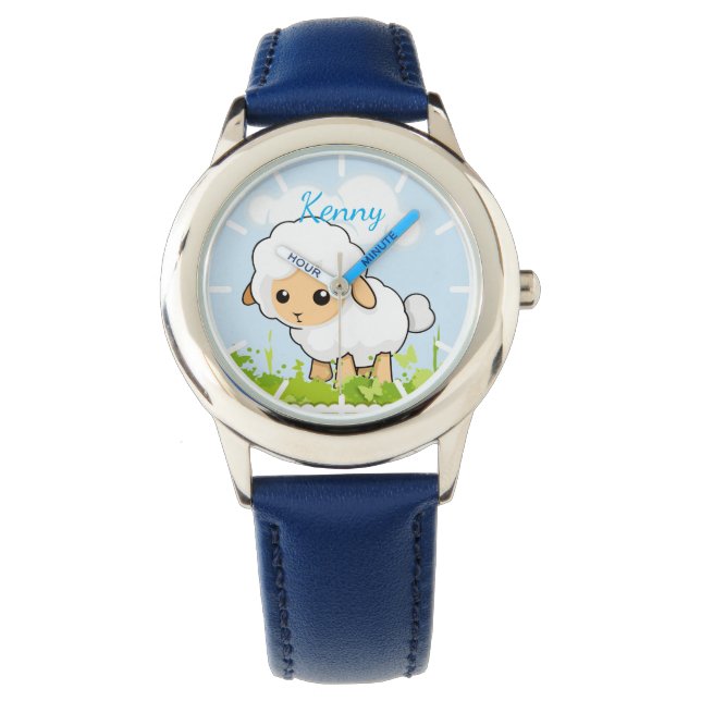 Cutest Little Lamb Horloge (Voorkant)