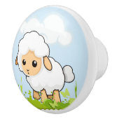 Cutest Little Lamb Keramische Knop (Rechts)