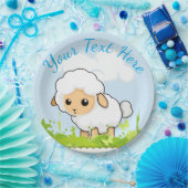 Cutest Little Lamb Papieren Bordje (Feest)