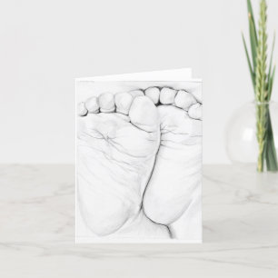 Cutest Little Toes Note Card Kaart