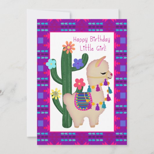 Cutest Llama Ever! Happy Birthday Little Girl (Voorkant)