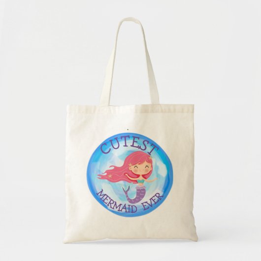 Cutest Mermaid Ever canvas tas (Voorkant)