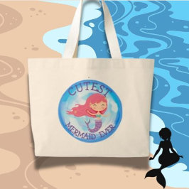 Cutest Mermaid Ever canvas tas