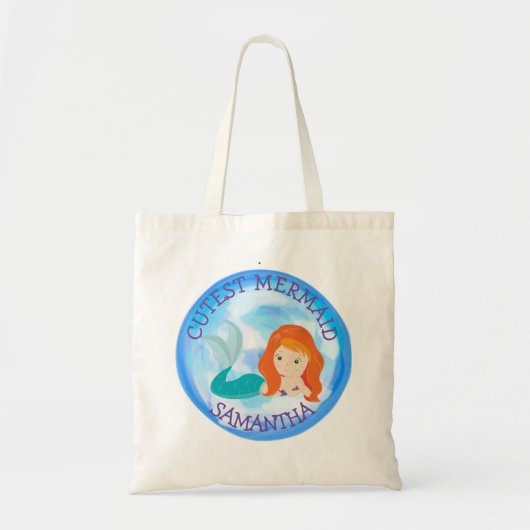 Cutest Mermaid under the Zee Canvas tas (Voorkant)