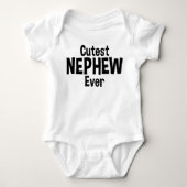 Cutest Nephew Ever Funny Romper (Voorkant)