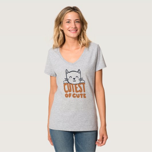 Cutest of Cute Cat 😻 T-shirt (Voorkant volledig)