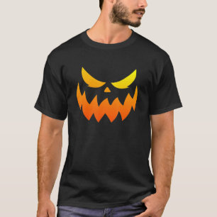 Cutest Oranje Jack O Lantern Pumpkin Face T-shirt