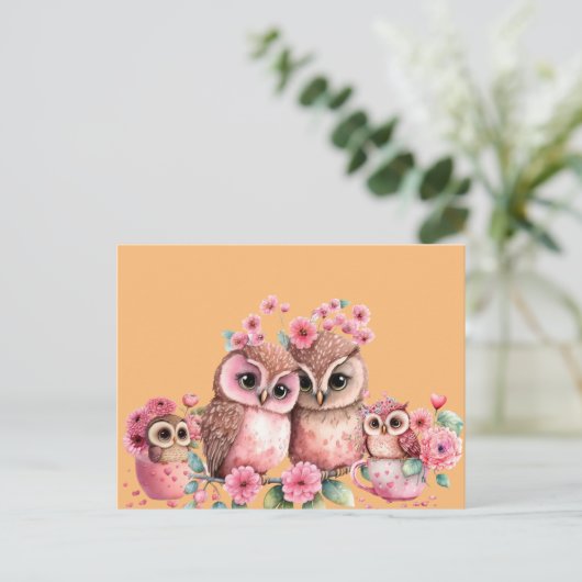 Cutest Owl Briefkaart (Staand voorkant)