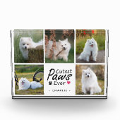 Cutest Paws Ever Modern Cute Pet Dog Photo Collage Fotoblokken (Voorkant)
