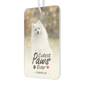 Cutest Paws Ever Pet Photo Dog Lover Keepsake Luchtverfrisser (Links)