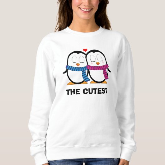 Cutest pinguin Couple Sweatshirt (Voorkant)