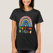 Cutest Pre K Grade Bunnies Eggs Boho Rainbow Happy T-shirt (Voorkant)