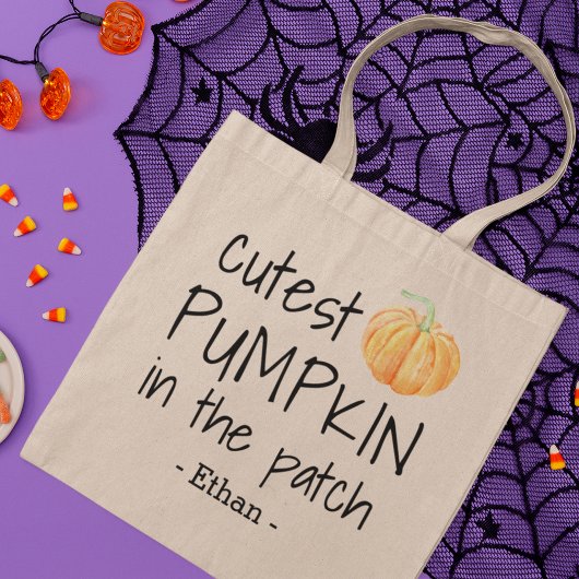 Cutest Pumpkin in de pleister | Gepersonaliseerde  Tote Bag