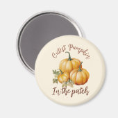 Cutest Pumpkin in de pleister Magneet (Voorkant / Achterkant)
