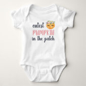 Cutest Pumpkin in de pleister Romper (Voorkant)