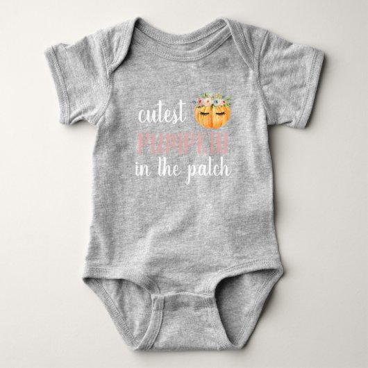 Cutest Pumpkin in de pleister Romper (Voorkant)