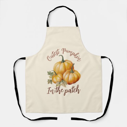 Cutest Pumpkin in de pleister Schort (Voorkant)