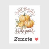 Cutest Pumpkin in de pleister Sticker (Vel)