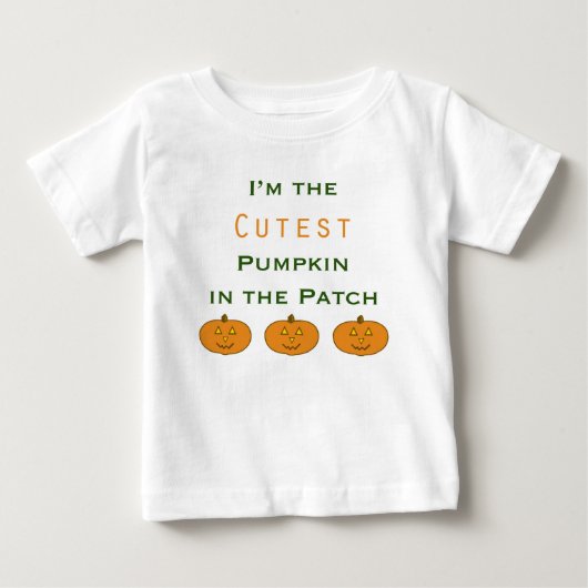 Cutest Pumpkin in de T-shirt van de patch (Voorkant)