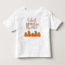 Cutest Pumpkin in het T-shirt van de peuter-peuter