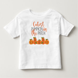 Cutest Pumpkin in het T-shirt van de peuter-peuter