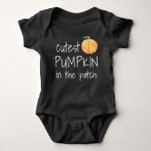 Cutest Pumpkin in Patch Halloween Romper (Voorkant)