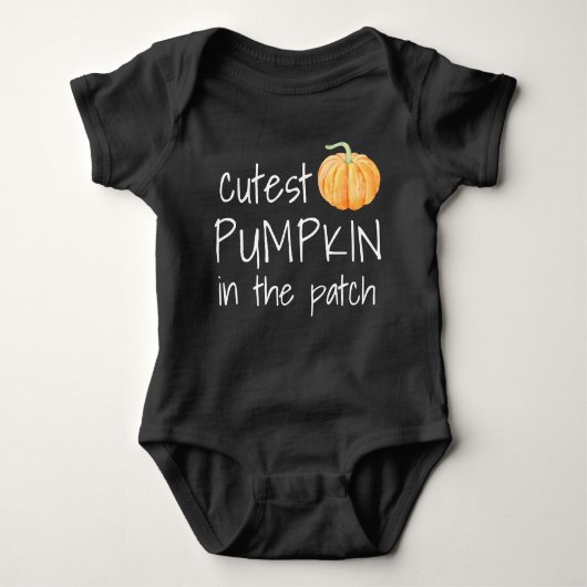 Cutest Pumpkin in Patch Halloween Romper (Voorkant)